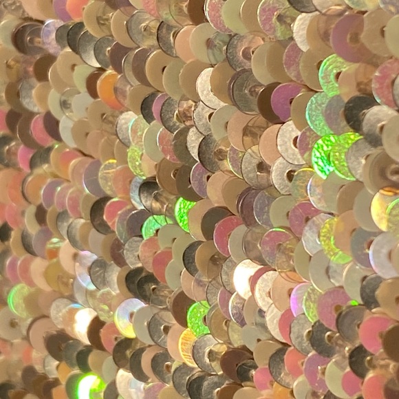 ALLSAINTS - NWT - ‘Velutina’ vest: weighted iridescent sequined, zip, lined - 14 - Picture 14 of 16